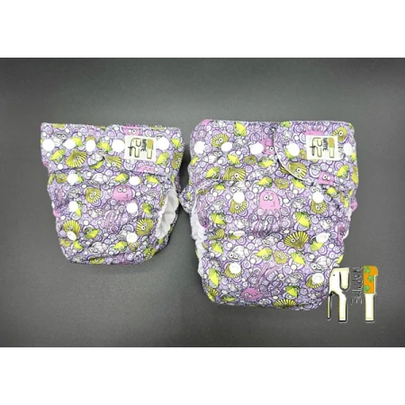 Pieluszka wielorazowa Kieszonka Coolmax NB 1,5-8 kg – Morskie Zwierzęta | NappiMe®